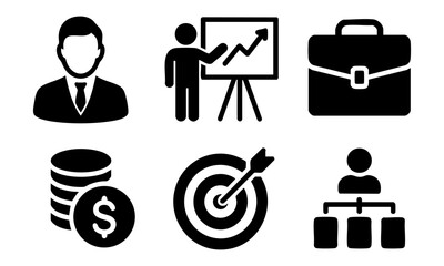 Set of business icons vector illustration.