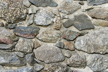 Granitsteine, Natursteine und Steinwand als Hintergrund