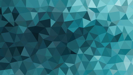 Obraz premium Teal and blue geometric low poly background abstract