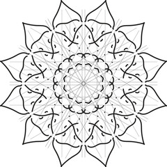 abstract flower pattern