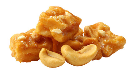 Caramel Cashew Candy Sweet Treat Delicious Snack Golden Brown Nuts