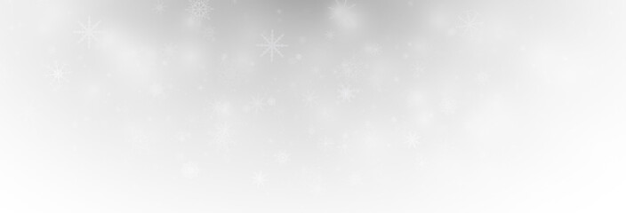 Winter background with falling snowflakes isolated on transparent background, vector png. Snowfall, blizzard, snow storm, snow hurricane. Snowflakes.	
