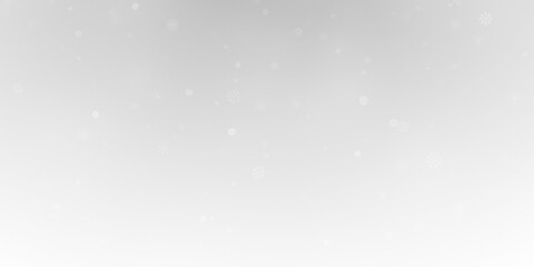 Winter background with falling snowflakes isolated on transparent background, vector png. Snowfall, blizzard, snow storm, snow hurricane. Snowflakes.	
