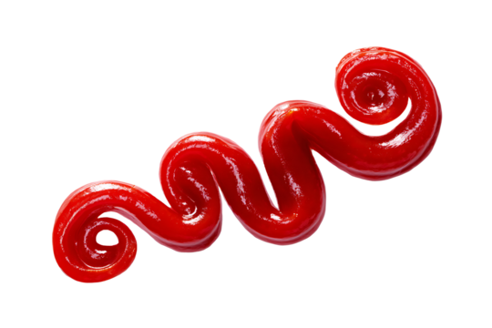 red lollipop on white background