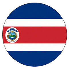 flag of Costa rica round