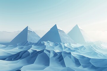 iceberg in the mountains