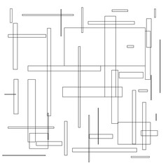 Abstract geometric line art pattern illustration