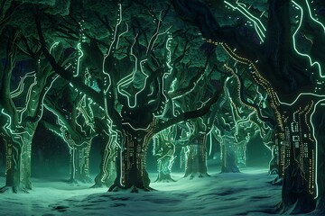 tree in the night