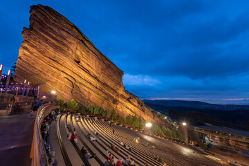 Red Rocks Amphitheater outside of Denver, Colorado
