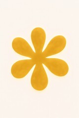 Yellow flower isolated on white background