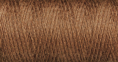 Brown Thread Texture with Weave for Versatile Design Projects