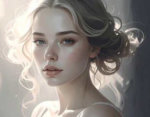 Portrait of a beautiful woman