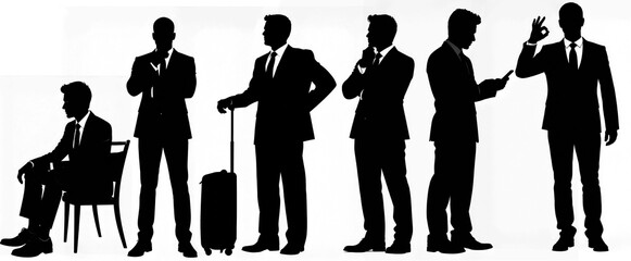 投影やデザイン向けのビジネスシルエット素材 / Business Silhouette Material for Presentation