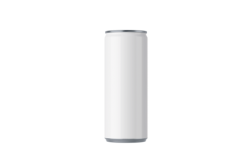 High-Quality White Aluminum Beverage Can Mockup for Professional Packaging Design and Branding Projects