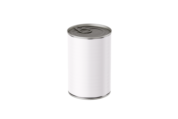 Premium White Tin Can Mockup for High-Quality Food Packaging and Culinary Product Branding Presentations