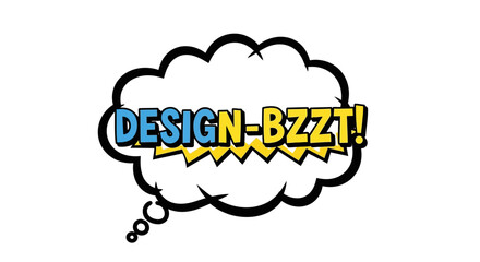 Comic Book Style Speech Bubble with 