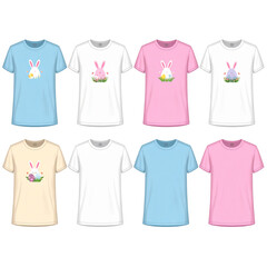 vector illustration of t shirts