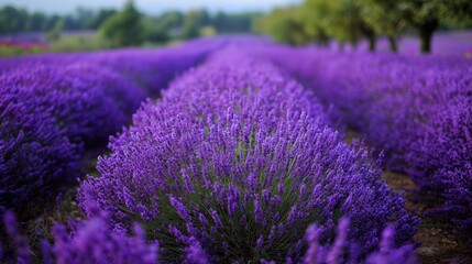 Lavender flowers closeup