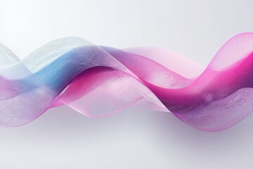 Abstract flowing waves in soft pastel colors creating a serene and modern background effect