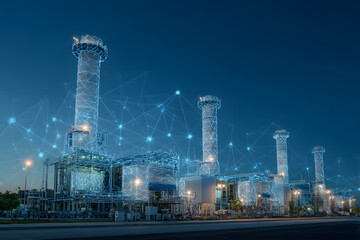 Smart power plant with connected infrastructure