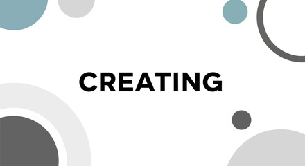 Abstract Geometric Shapes with Word 