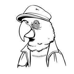Parrot Safari Flat-cap #225