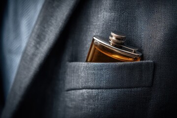 Concealed Flask: An Office Worker Masking Addiction in the Depths of the Workplace