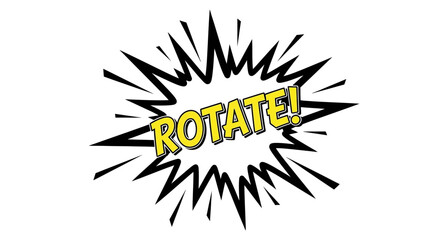 Comic Book Style Speech Bubble with 