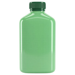 A product photo of a large mint green plastic pill bottle[Transparent Background PNG]