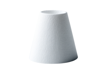 White conical filter, studio shot, clean background, coffee brewing