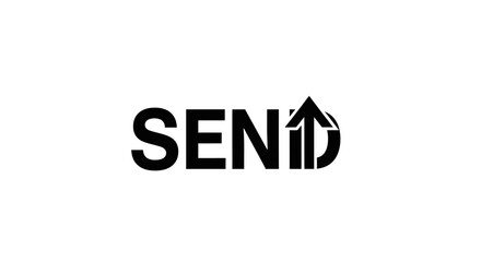 Bold SEND Logo with Upward Arrow Graphic