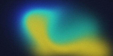 Noise texture grainy gradient rainbow waves illuminate a dark sky in a vibrant, textured motion design