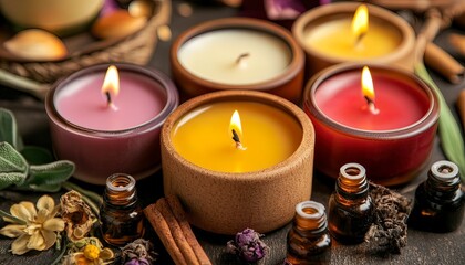 Artisan Candle Making Project with Essential Oils and Premium Materials