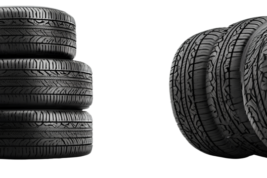 tires isolated on a transparent background, cutout png file in png format
