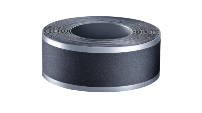 Anti-slip tape roll, studio shot, grey background, safety