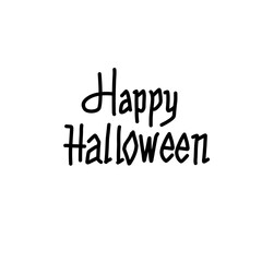 Hand drawn happy Halloween