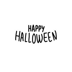 Hand drawn happy Halloween