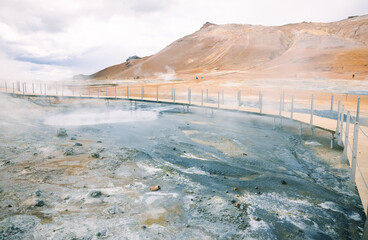 Hverir geothermal area in Iceland	
