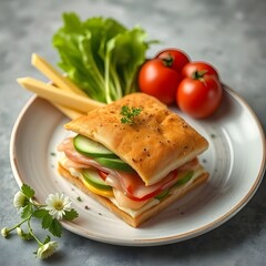 grilled chicken breast with vegetables