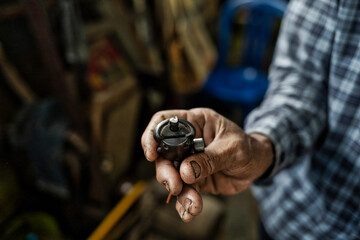 Diamod mining and crafting in Borneo, Indonesia