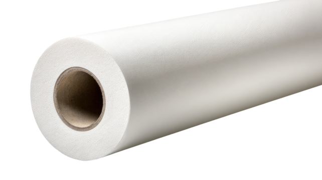 White paper roll studio shot, printing background