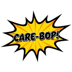 Yellow Comic Book Speech Bubble with 