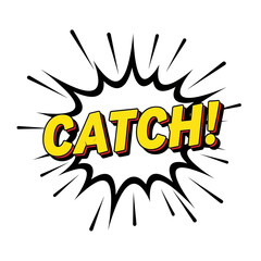 Comic Book Style Speech Bubble with 