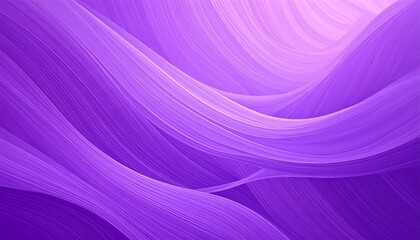 Abstract design with flowing, undulating lines of vibrant purple hues.