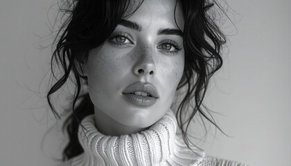 Portrait of a woman in a turtleneck