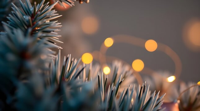 christmas tree background branches - Powered by Adobe