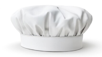 Multiple White Chef Hats on a White Background culinary fashion,professional attire