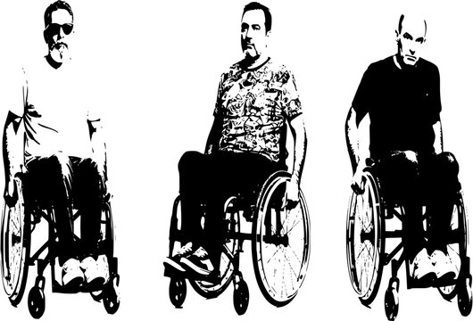 disabled man in wheelchair
