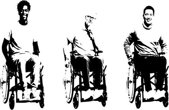 disabled man in wheelchair

