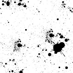 Black and White Seamless Abstract Patterns Set